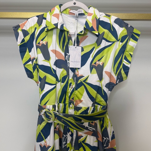 PROSPERINA JOCELYN MULTI FLORAL PRINT COTTON MAXI DRESS - Picture 4 of 8